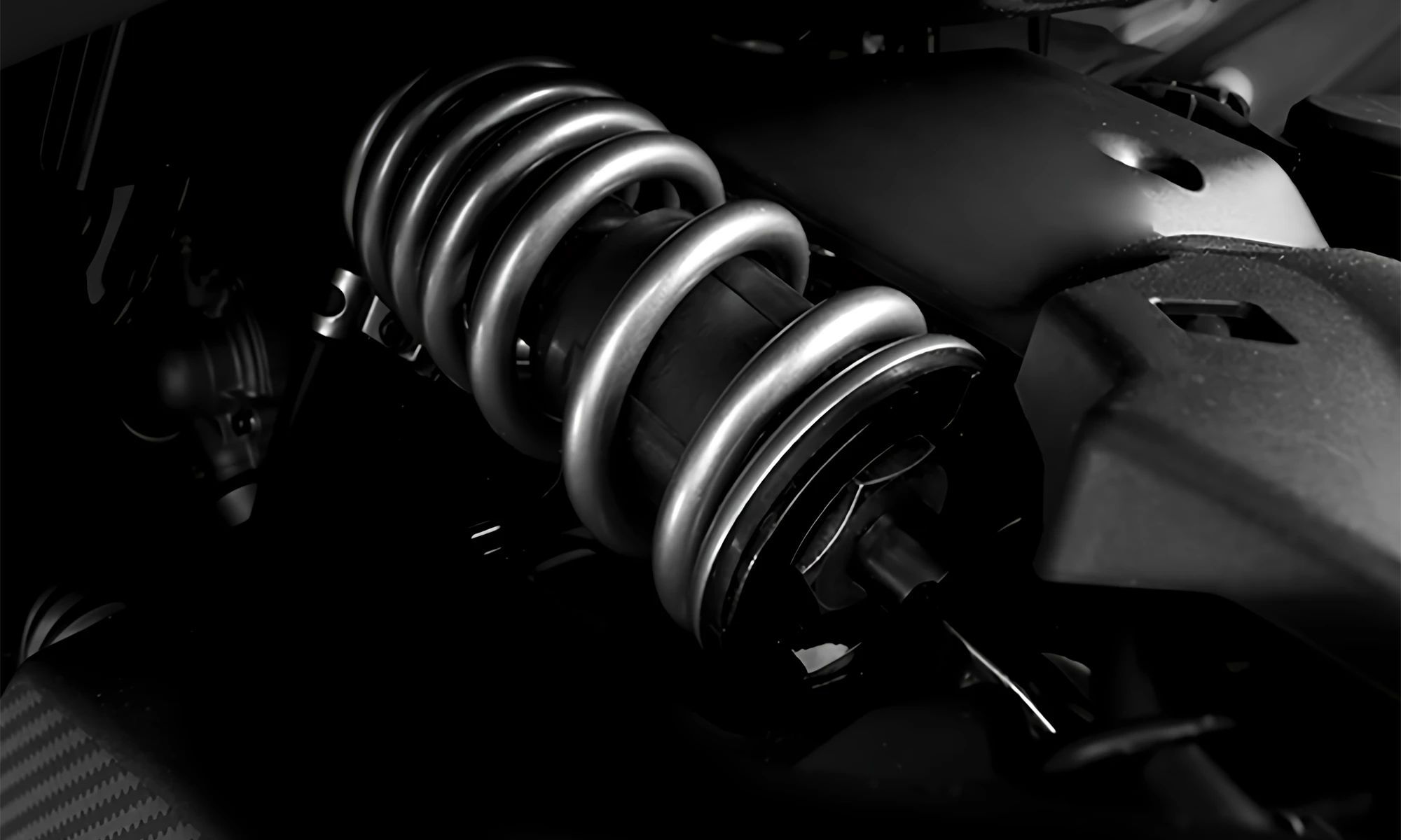 片持ち式モノショック。